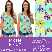 Load image into Gallery viewer, Batch #594 - Magical Faves 25 - Closes 10/5 - ETA early Dec - Prin BFly Everyday Tank &amp; Tee
