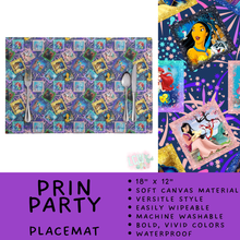 Load image into Gallery viewer, Batch #602 - Table Runners &amp; Placemats - Closes 10/23 - ETA mid Dec - Prin Party Placemat
