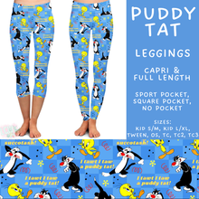 Load image into Gallery viewer, Batch #601 - Cool Characters 19 - Closes 10/21 - ETA mid Dec - Puddy Tat Full and Capri Length Leggings
