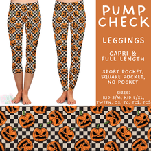 Load image into Gallery viewer, Batch #566 - Halloween 5 - Closes 8/7 - ETA early October - Pump Check Full and Capri Length Leggings
