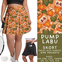 Load image into Gallery viewer, Batch #409 - Character Fall 2 - Closes 9/8 - ETA late October - Pump Labu Skort
