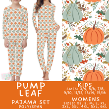 Load image into Gallery viewer, Batch #580 - Fall Family Pajamas 2 - Closes 9/4 - ETA early Nov - Pump Leaf Women's &amp; Kid's Pajama Set
