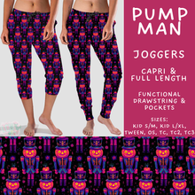 Load image into Gallery viewer, Batch #566 - Halloween 5 - Closes 8/7 - ETA early October - Pump Man Full and Capri Length Joggers
