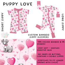 Load image into Gallery viewer, Batch #455 - Little Dreamers Lucky in Love - Closes 11/27 - ETA mid January - Puppy Love Short and Long Zippy Sleeper
