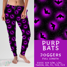 Load image into Gallery viewer, Ready To Ship - Purp Bats Joggers - OS
