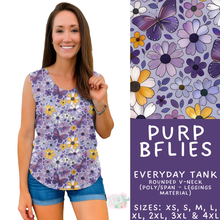 Load image into Gallery viewer, Batch #547 - Set in Style Collection - Closes 6/24 - ETA late August - Purp BFlies Everyday Tank

