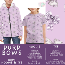 Load image into Gallery viewer, Batch #563 - Made for Play Collection - Closes 7/31 - ETA late Sept - Purp Bows Kid's Unisex Hoodie &amp; Tee
