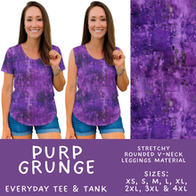 Load image into Gallery viewer, Batch #605 - Mardi Party - Closes 10/28 - ETA late Dec - Purp Grunge Everyday Tank &amp; Tee

