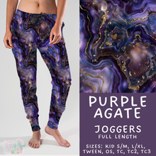 Load image into Gallery viewer, Ready to Ship - Purple Agate Joggers - OS &amp; TC2
