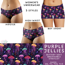 Load image into Gallery viewer, Batch #340 - Comfortable Underwear 4 - Closes 5/16 - ETA early July - Purple Jellies Women&#39;s Underwear
