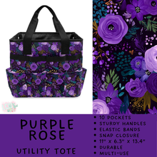 Load image into Gallery viewer, Batch #549 - Utility Tote 2 - Closes 6/29 - ETA late August - Purple Rose Utility Tote
