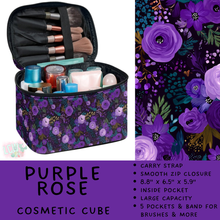 Load image into Gallery viewer, Batch #559 - Cosmetic Cube Collection - Closes 7/22- ETA late Sept - Purple Rose Cosmetic Cube
