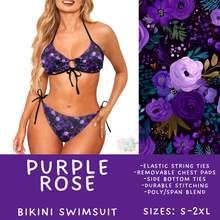Load image into Gallery viewer, Batch #543 - Pool Party 2 - Closes 6/15 - ETA early/mid August - Purple Rose Women's 2 Piece Bikini
