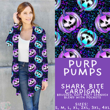 Load image into Gallery viewer, Batch #560 - Halloween 4 - Closes 7/26 - ETA late Sept - Purp Pumps Cardigan
