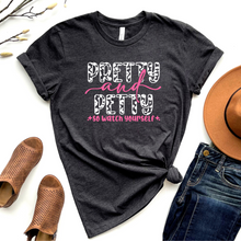 Load image into Gallery viewer, Wholesale Pretty and Petty Graphic Tee - Heather Charcoal Tee
