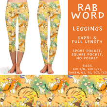 Load image into Gallery viewer, Batch #608 - Magic in Words - Closes 11/4 - ETA early Jan - Rab Word Full and Capri Length Leggings
