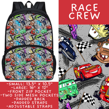 Load image into Gallery viewer, Batch #545 - Back to School 3 - Closes 6/19 - ETA early/mid August - Race Crew Backpacks
