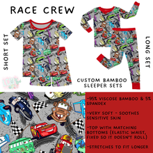 Load image into Gallery viewer, Ready to Ship - Race Crew Bamboo Short Sleeper Set - 7
