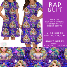 Load image into Gallery viewer, Batch #557 - Princess Glitter - Closes 7/17 - ETA mid Sept - Rap Glit Adult &amp; Kids Dresses
