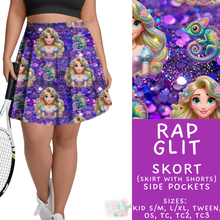 Load image into Gallery viewer, Batch #557 - Princess Glitter - Closes 7/17 - ETA mid Sept - Rap Glit Skort
