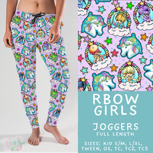 Load image into Gallery viewer, Batch #454 - Cool Characters 10 - Closes 11/26 - ETA mid Jan - RBow Girls Joggers

