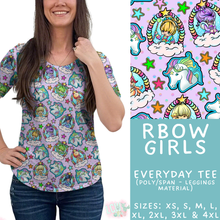 Load image into Gallery viewer, Batch #454 - Cool Characters 10 - Closes 11/26 - ETA mid Jan - RBow Girls Everyday Tee

