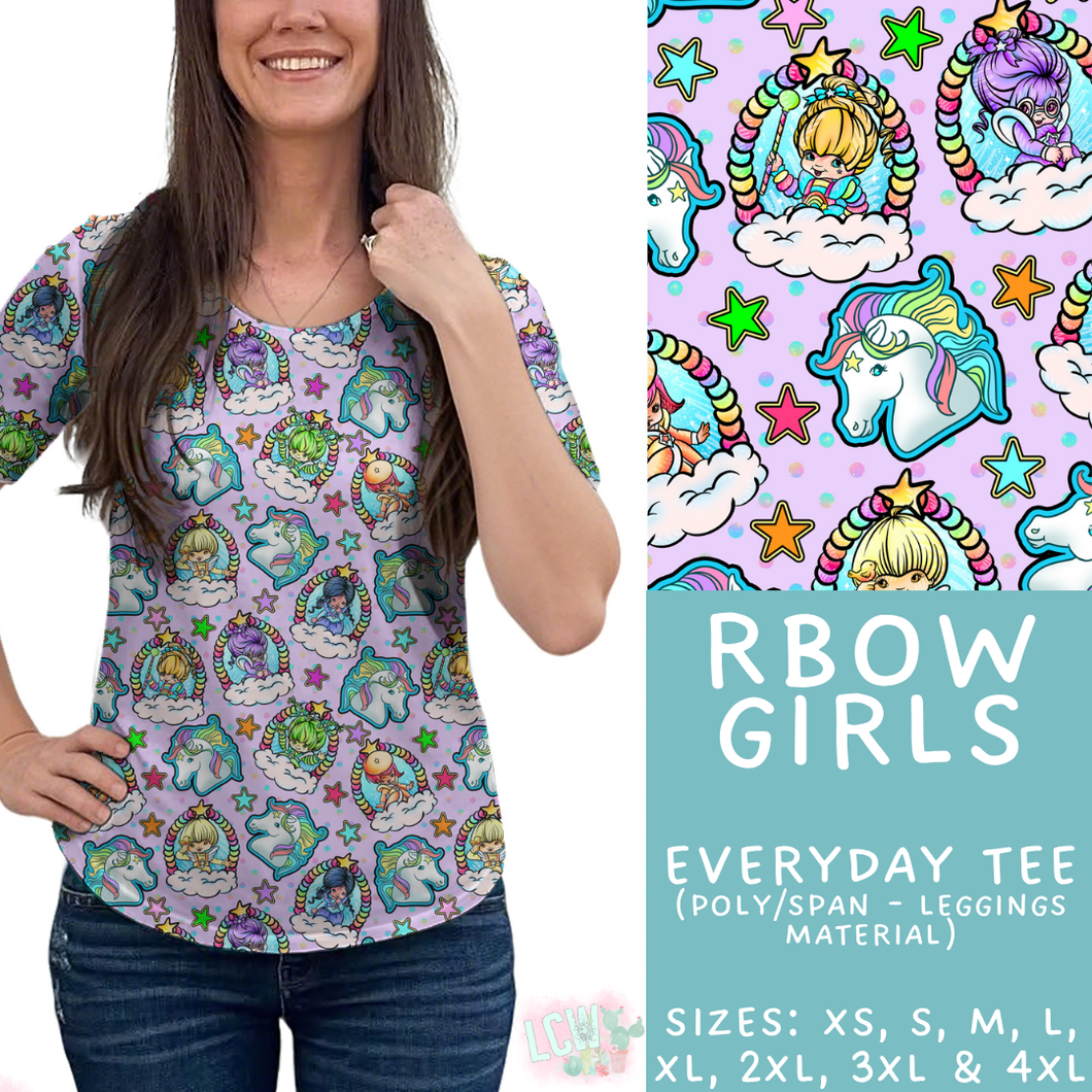 Batch #454 - Cool Characters 10 - Closes 11/26 - ETA mid Jan - RBow Girls Everyday Tee
