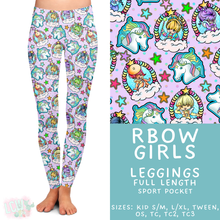 Load image into Gallery viewer, Batch #454 - Cool Characters 10 - Closes 11/26 - ETA mid Jan - RBow Girls Full Length Leggings
