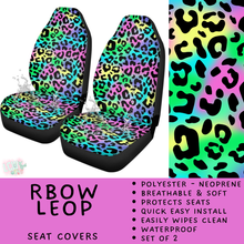 Load image into Gallery viewer, Batch #554 - Car Accessories 3 - Closes 7/10 - ETA early/mid Sept - RBow Leop Vehicle Seat Covers
