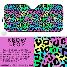 Load image into Gallery viewer, Batch #554 - Car Accessories 3 - Closes 7/10 - ETA early/mid Sept - RBow Leop Windshield Sun Shade
