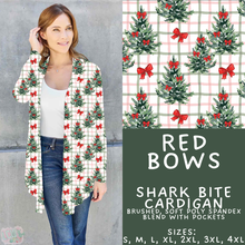 Load image into Gallery viewer, Batch #595 - Christmas Spirit 2 - Closes 10/7 - ETA early Dec - Red Bows Cardigan
