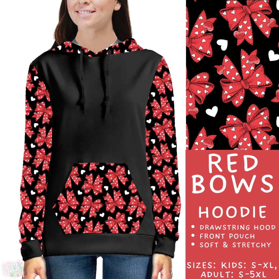Batch #453 - Love Day 2 - Closes 11/24 - ETA mid Jan - Red Bows Hoodie