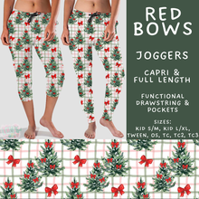 Load image into Gallery viewer, Batch #595 - Christmas Spirit 2 - Closes 10/7 - ETA early Dec - Red Bows Full and Capri Length Joggers
