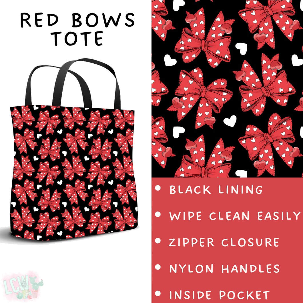 Batch #453 - Love Day 2 - Closes 11/24 - ETA mid Jan - Red Bows Tote