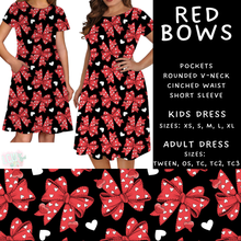 Load image into Gallery viewer, Batch #452 - Mom &amp; Me Love - Closes 11/21 - ETA early Jan - Red Bows Womens &amp; Girls Dresses
