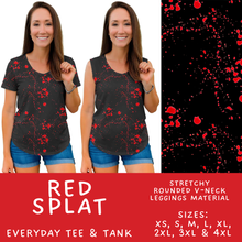 Load image into Gallery viewer, Batch #560 - Halloween 4 - Closes 7/26 - ETA late Sept - Red Splat Everyday Tank &amp; Tee
