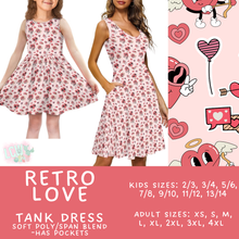 Load image into Gallery viewer, Batch #452 - Mom &amp; Me Love - Closes 11/21 - ETA early Jan - Retro Love Women&#39;s &amp; Girl&#39;s Tank Dress

