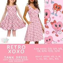 Load image into Gallery viewer, Batch #452 - Mom &amp; Me Love - Closes 11/21 - ETA early Jan - Retro XOXO Women&#39;s &amp; Girl&#39;s Tank Dress
