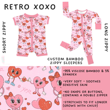 Load image into Gallery viewer, Batch #455 - Little Dreamers Lucky in Love - Closes 11/27 - ETA mid January - Retro XOXO Short and Long Zippy Sleeper
