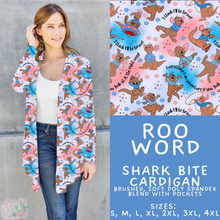 Load image into Gallery viewer, Batch #608 - Magic in Words - Closes 11/4 - ETA early Jan - Roo Word Cardigan
