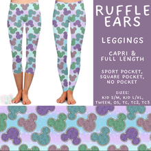 Load image into Gallery viewer, Batch #594 - Magical Faves 25 - Closes 10/5 - ETA early Dec - Ruffle Ears Full and Capri Length Leggings
