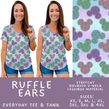 Load image into Gallery viewer, Batch #594 - Magical Faves 25 - Closes 10/5 - ETA early Dec - Ruffle Ears Everyday Tank &amp; Tee
