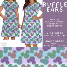 Load image into Gallery viewer, Batch #594 - Magical Faves 25 - Closes 10/5 - ETA early Dec - Ruffle Ears Adult &amp; Kids Dresses
