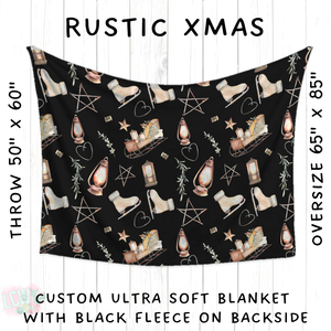 Batch #433 - Winter Cabin - Closes 10/20 - ETA early Dec - Rustic Xmas Blanket
