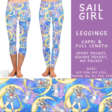 Load image into Gallery viewer, Batch #544 - Cool Characters 16 - Closes 6/17 - ETA mid August - Sail Girl Full and Capri Length Leggings
