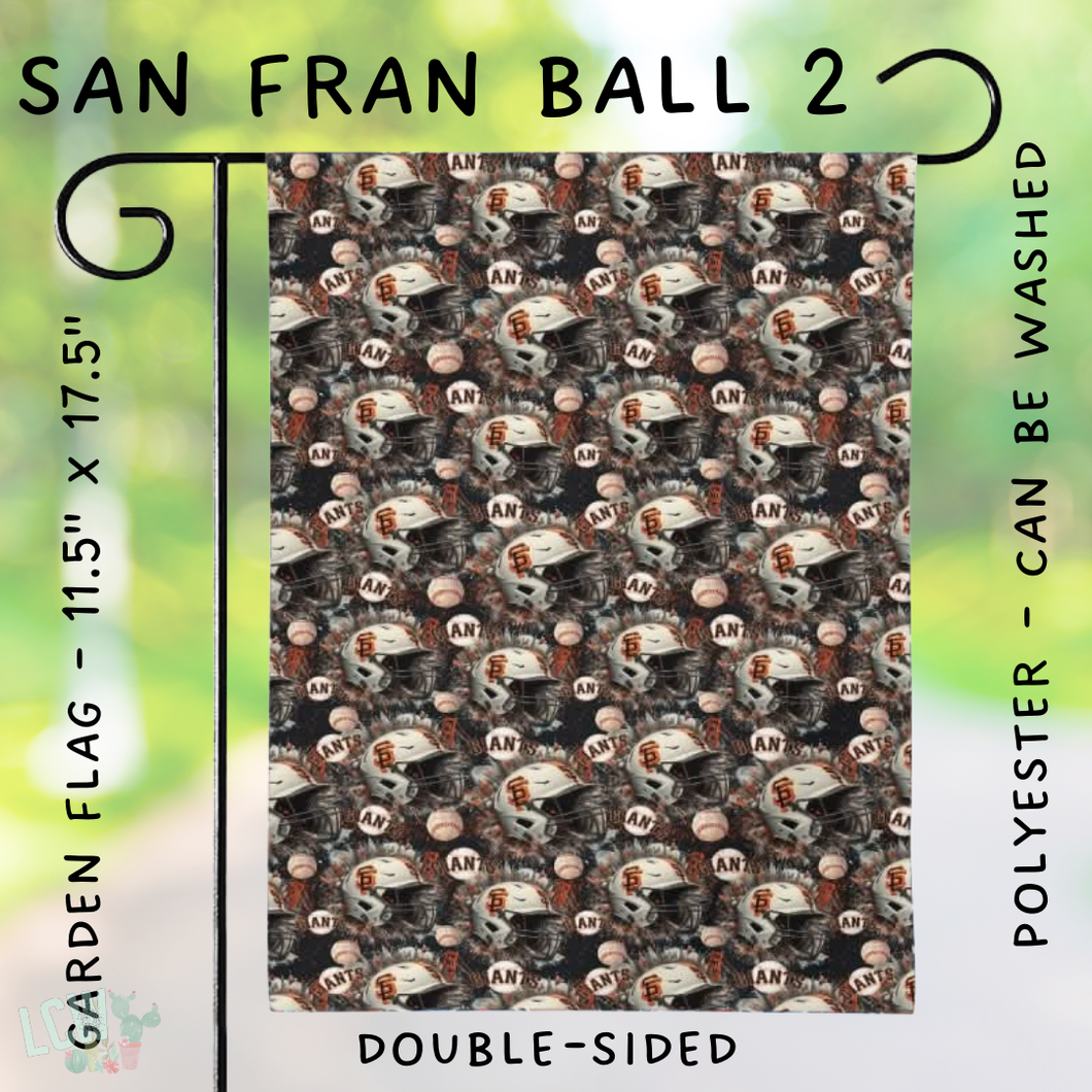 Batch #312 - Strike Out Baseball Flags - Closes 3/28 - ETA late May - San Fran Ball 2 Garden Flag