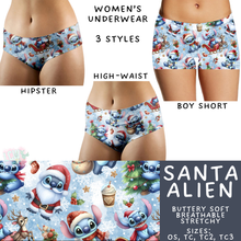 Load image into Gallery viewer, Ready to Ship - Santa Alien Women's Underwear - Hipster TC &amp; High Waist TC2
