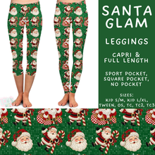 Load image into Gallery viewer, Batch #600 - Jingle all the Way 2 - Closes 10/19 - ETA early/mid Dec - Santa Glam Full and Capri Length Leggings
