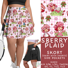 Load image into Gallery viewer, Batch #544 - Cool Characters 16 - Closes 6/17 - ETA mid August - SBerry Plaid Skort

