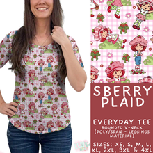 Load image into Gallery viewer, Batch #544 - Cool Characters 16 - Closes 6/17 - ETA mid August - SBerry Plaid Everyday Tee
